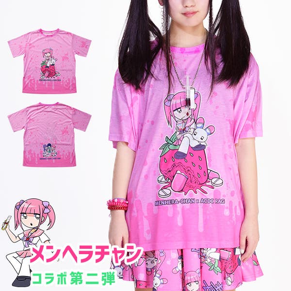メンヘラちゃん ACDC コラボ　レアTシャツ メンヘラチャンミルネロ T – ACDC RAG