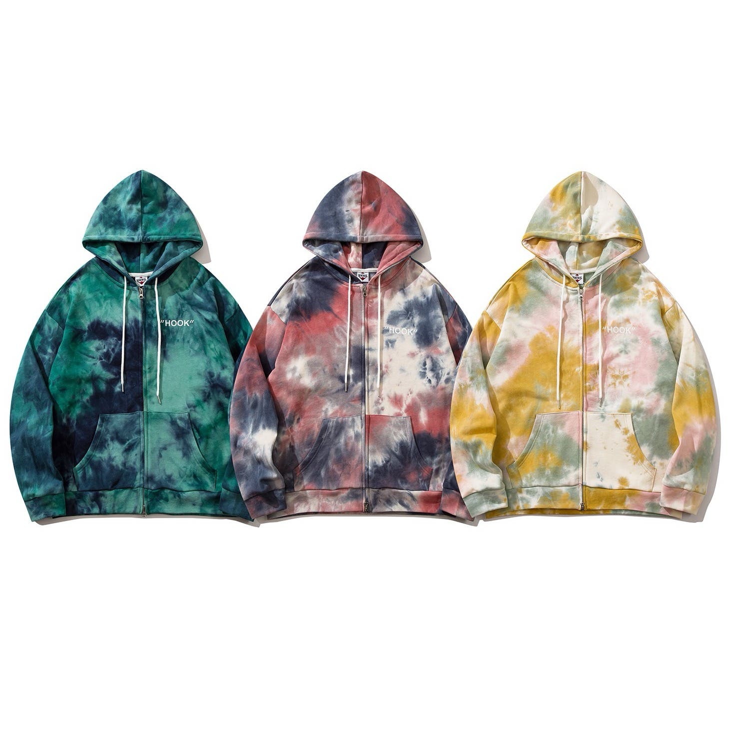 XG タイダイ　フーディ　パーカー Onitsuka Tiger パーカー SWEAT HOODIE / スウェットフーディー