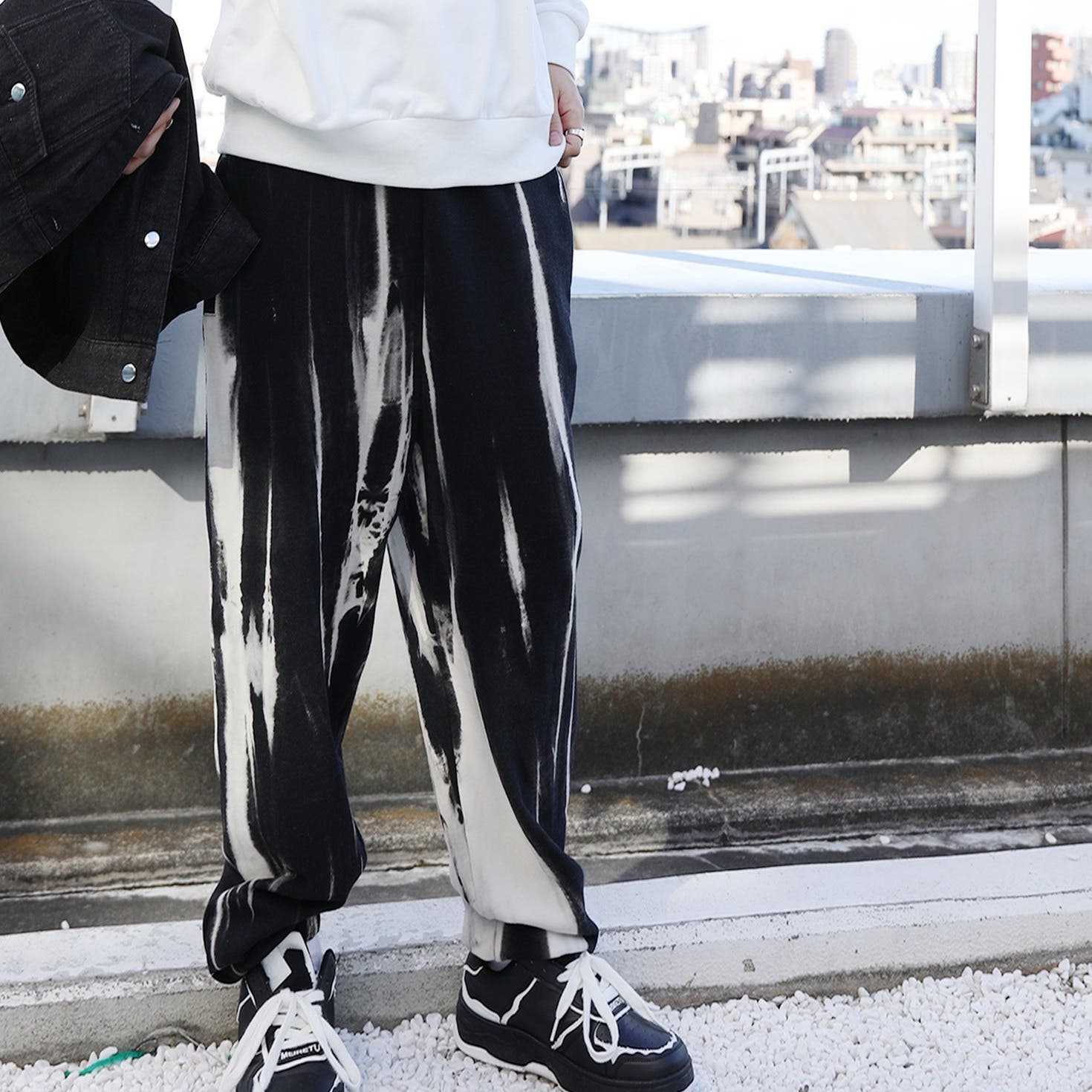 HOOK -original- タイダイ染め裾絞りスウェットパンツ[品番