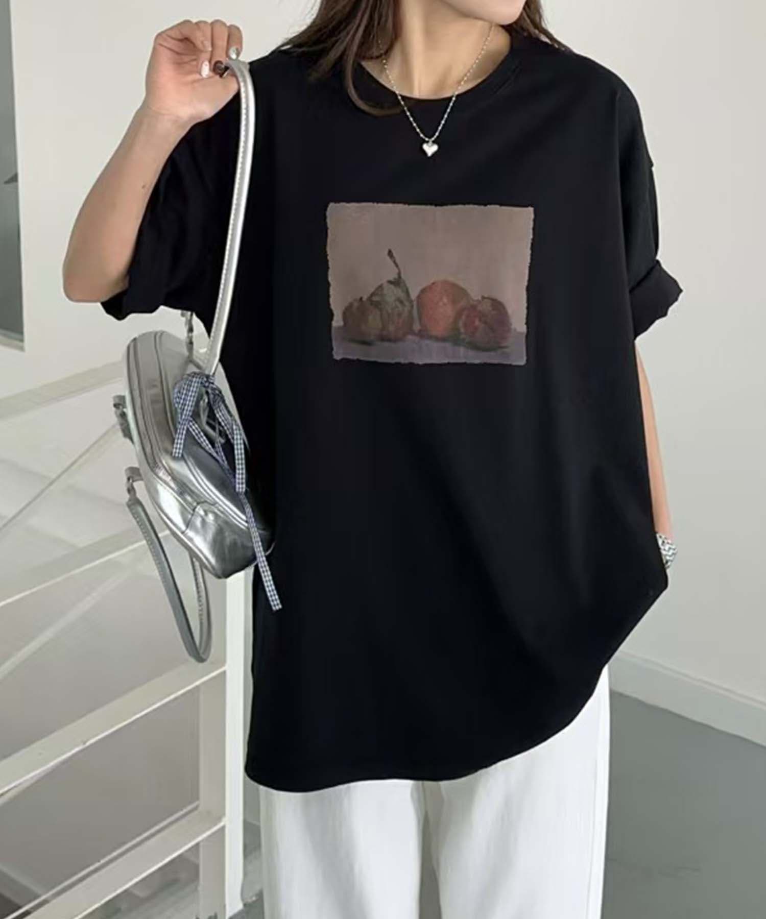 ヴィンテージ風プリントTシャツ[品番：XT000013429]｜aimoha