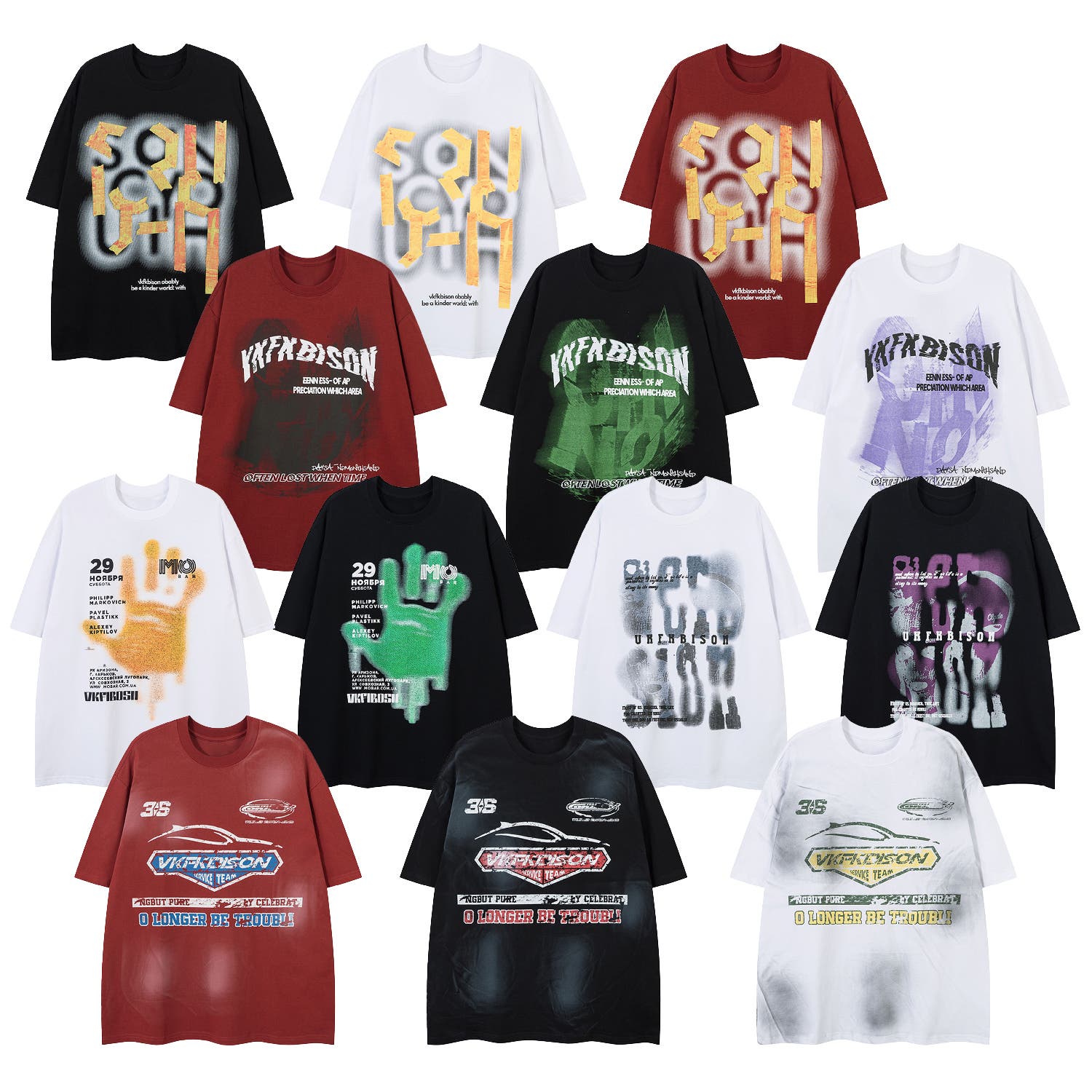 【超お買い得！】 レタープリントTシャツ[品番：XT000013717]｜HOOK（フック）の ピアス