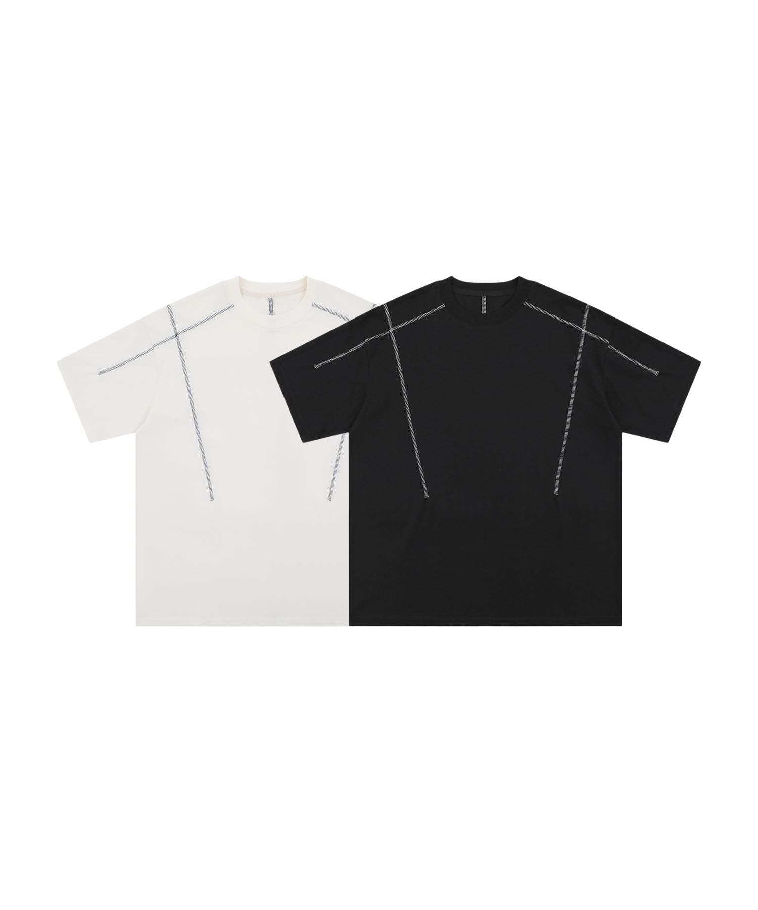 ステッチラインデザインTシャツ[品番：XT000013790]｜aimoha men