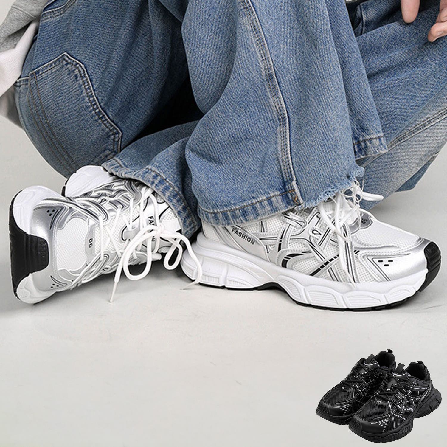 【未使用】ヴァクトー　Jboy 厚底デニムスニーカー　24.5 f4ef6c9bc89ec04537af207d30613c