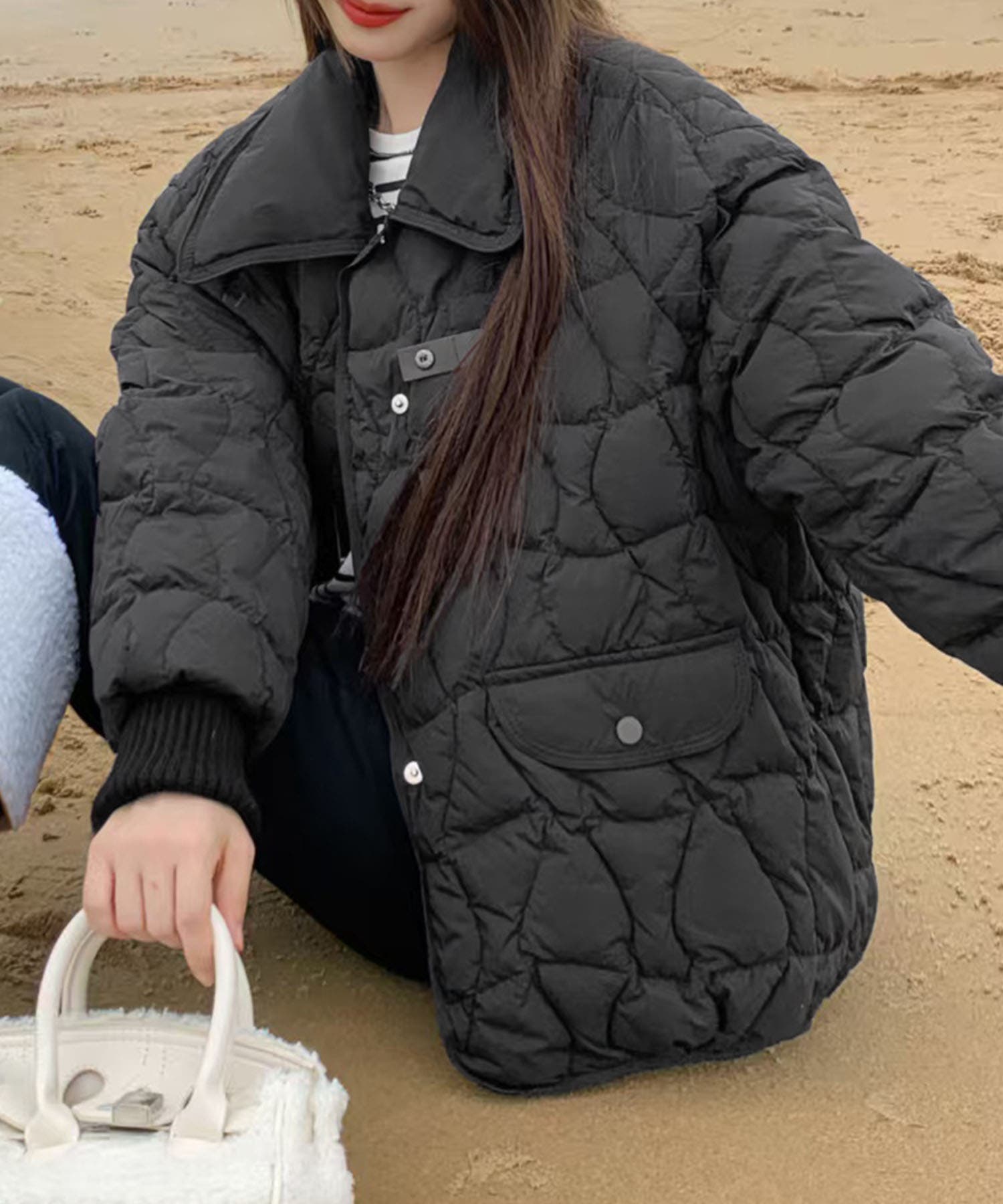 もこふわキルティングダウンショートジャケット[品番：XT000014929