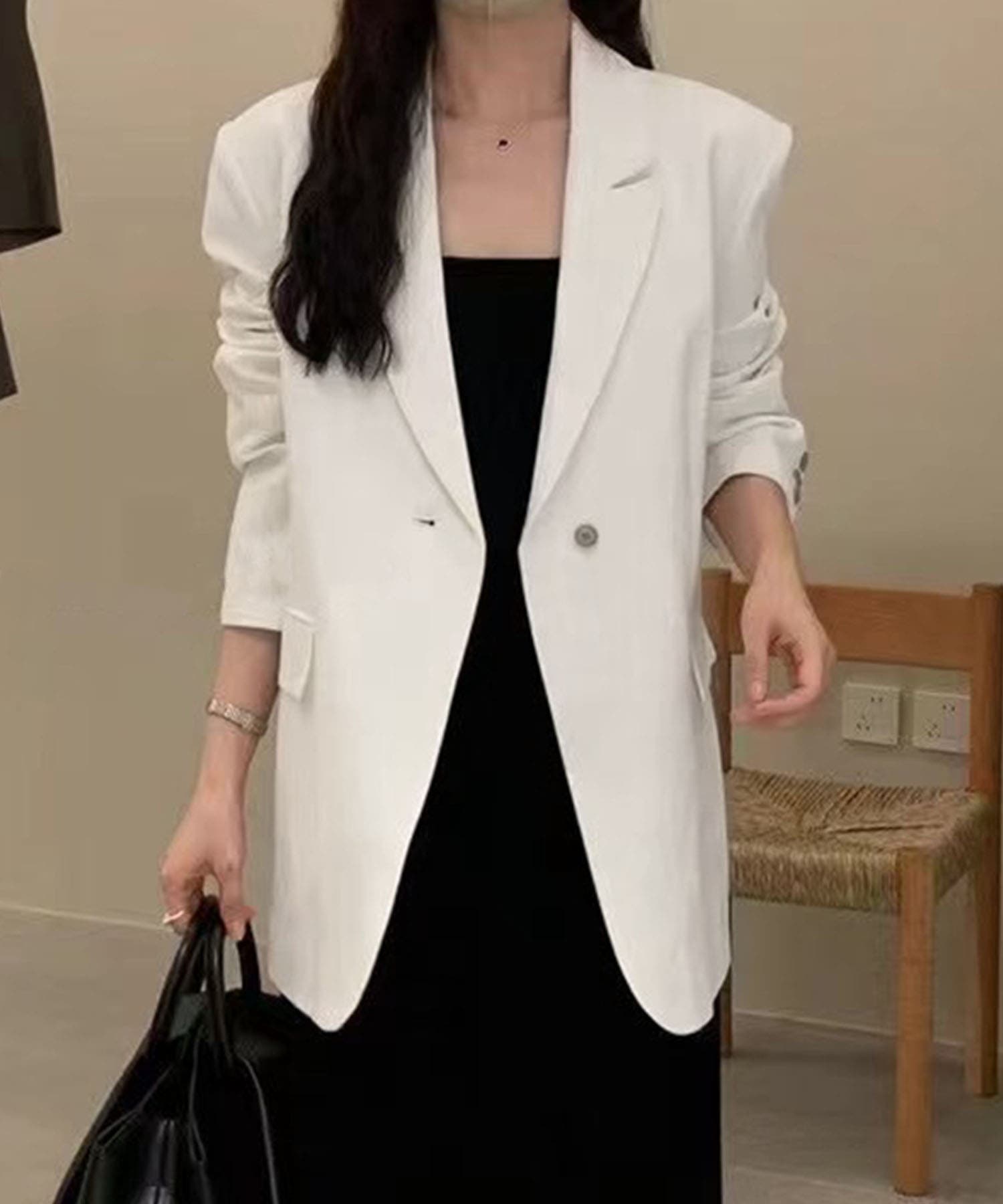 アイモハ（aimoha）/リネンブレンドテーラードジャケット リネンブレンドテーラードジャケット[品番：XT000013257]｜aimoha