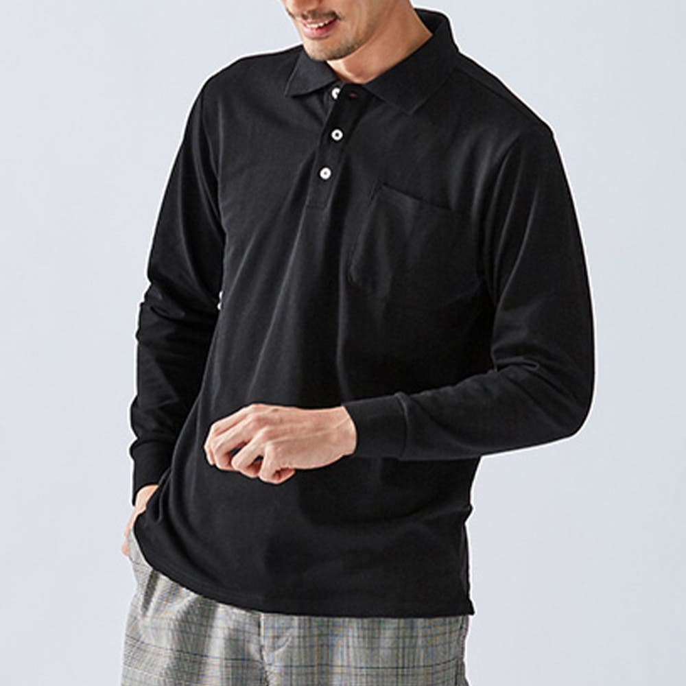 長袖】毎日着たいサラサラ感！吸汗速乾ポロ[品番：ATTW0007109