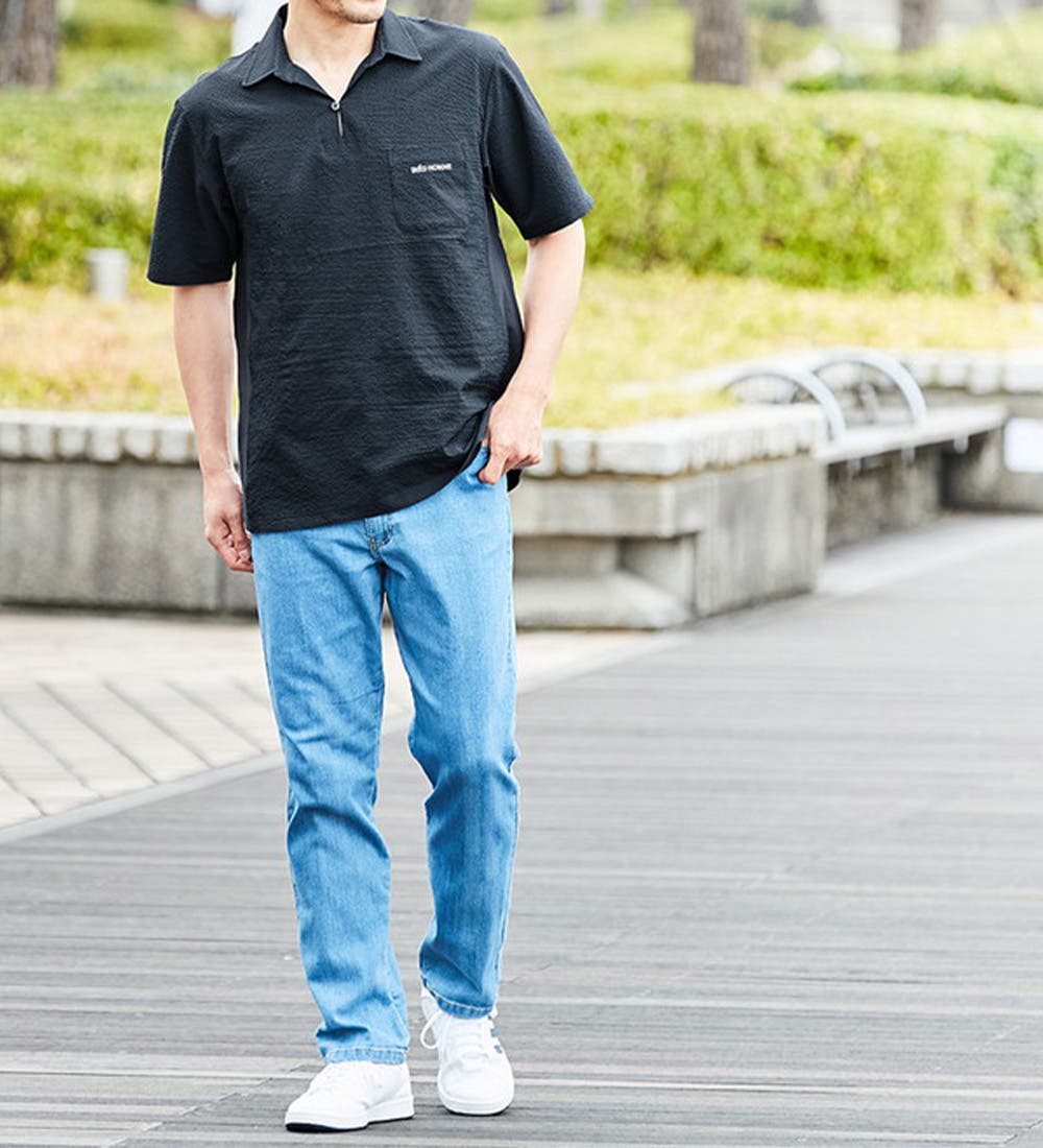 ＜INH＞接触冷感シアサッカーポロ[品番：ATTW0007122]｜REMEN’S（リメンズ）のメンズファッション通販｜SHOPLIST ...