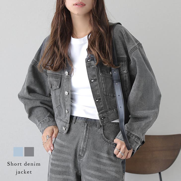 【Glamlips】 ウォッシュド DENIM ブルゾン ジャケット ショート丈 楽天市場】デニムショートジャケット アウター ブルゾン ジャケット