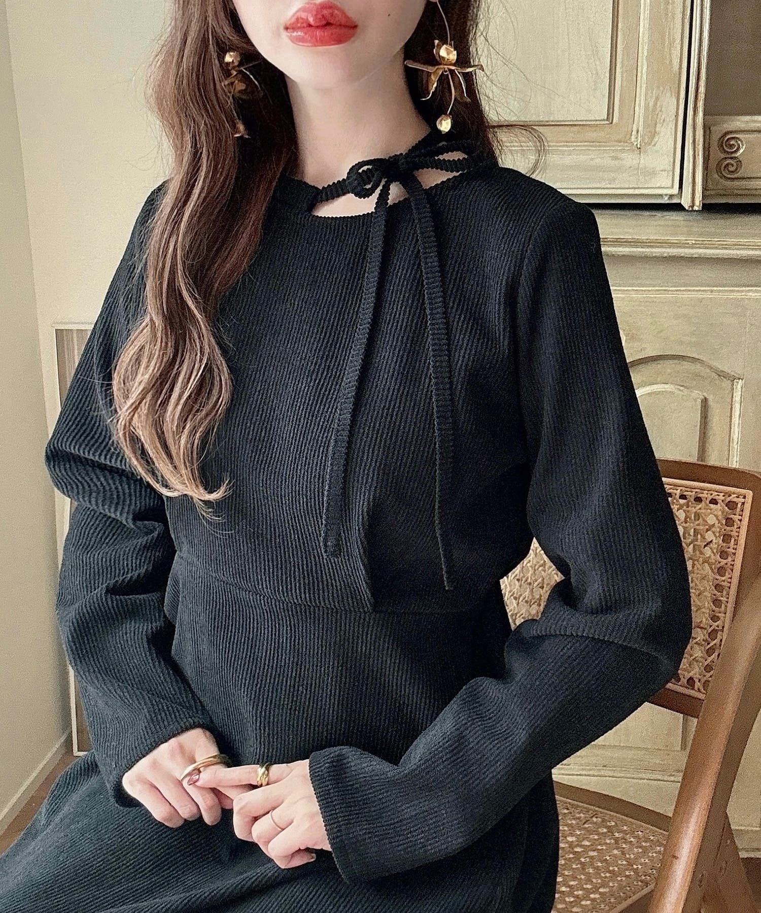 コーデュロイお揃いリボン【674】