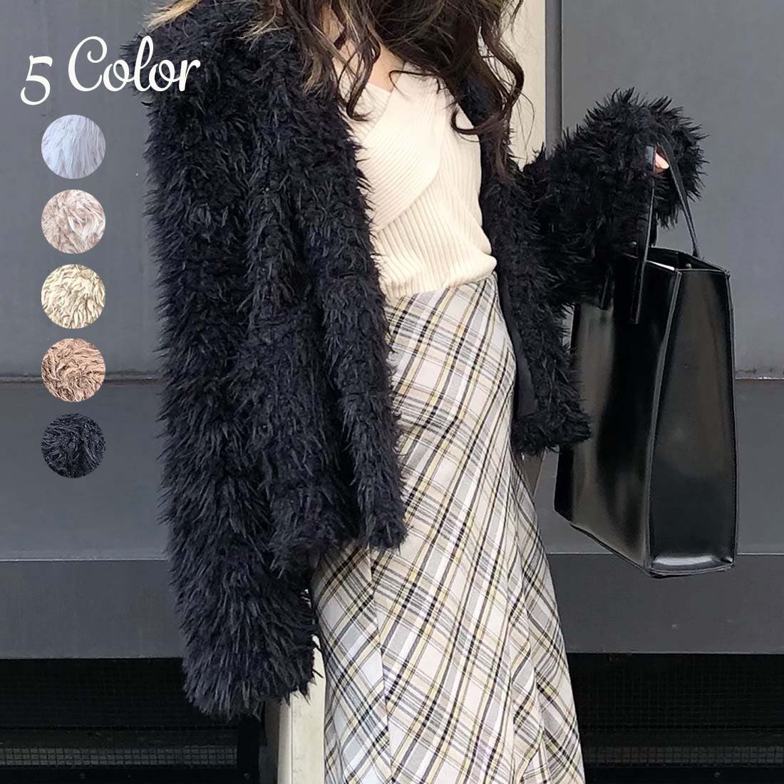 ボアショートコート[品番：AMTW0002880]｜JUNOAH（ジュノア ）の