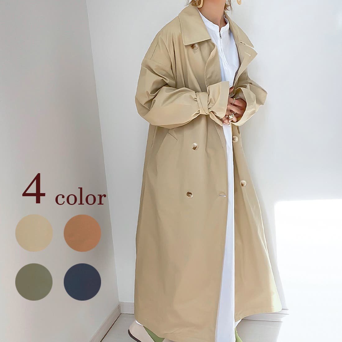 ボリュームスリーブトレンチコート[品番：AMTW0003143]｜JUNOAH