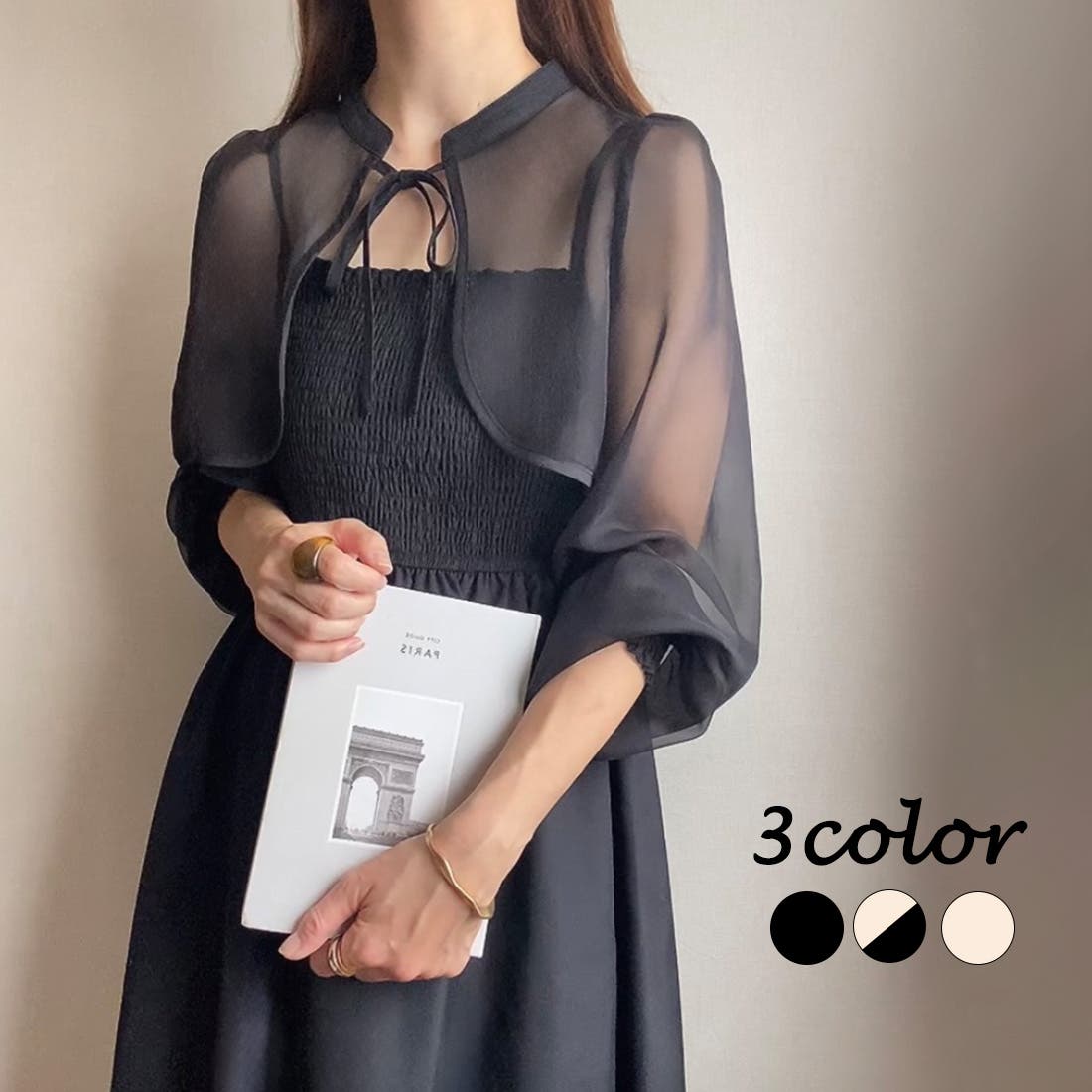 FILLOU シアーボレロ＋キャミワンピース[品番：AMTW0010342