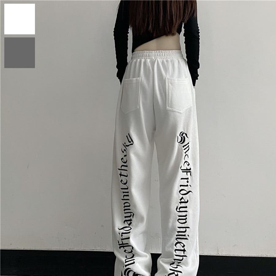 全8色★大人気!  ロゴスウェットパンツ レディース ボトムス バッグロゴレタリングワンカラースウェットパンツ[品番