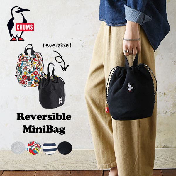 【LIFEWORK】人気★コーデュロイリバーシブルミニバケットバッグ GLOBAL WORK デイバック リュック 撥水軽量ドロスト8ポケ