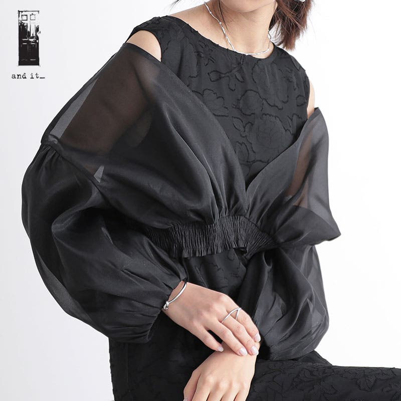 OHGA オケージョン ジャケット&ブラウス オーガンジーショートジャケット オケージョン フォーマル[品番