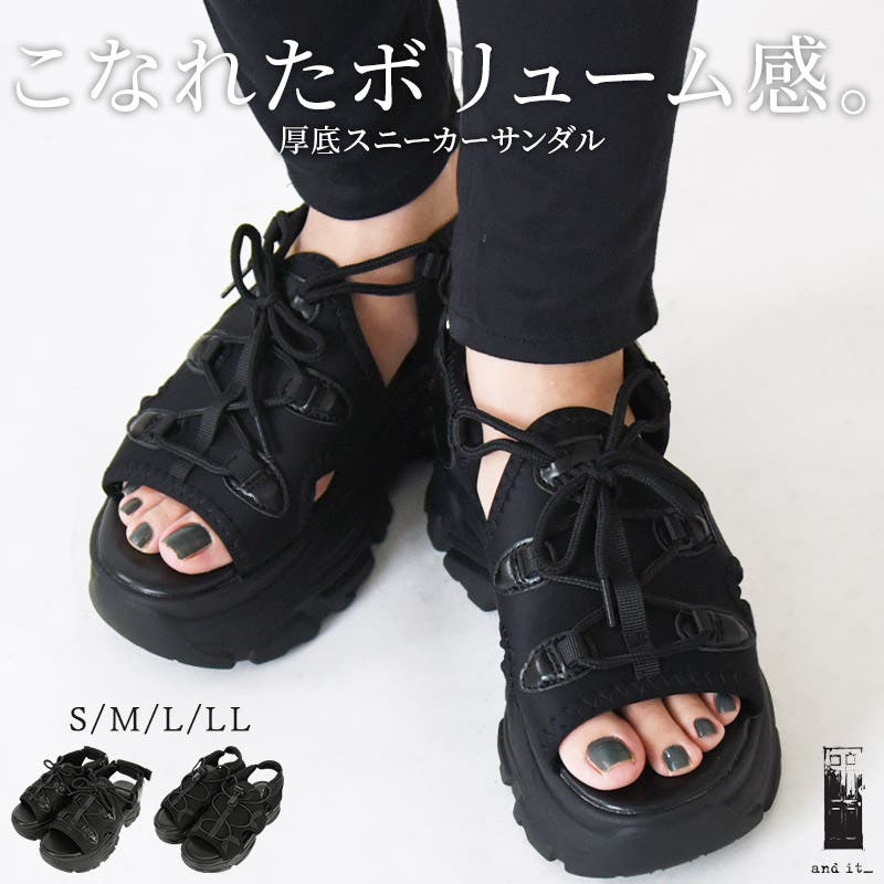 選べる2type 厚底スニーカーサンダル サンダル[品番：ZX000006714]｜and it  （アンドイット）のレディースファッション通販｜SHOPLIST（ショップリスト）