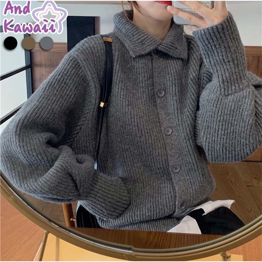 カーディガン 秋新作 ハイネック[品番：AKIW0000827]｜And