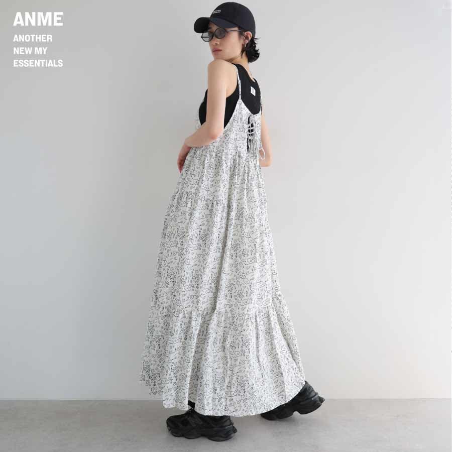 フラワープリント ティアード キャミ[品番：AZ000004624]｜andme
