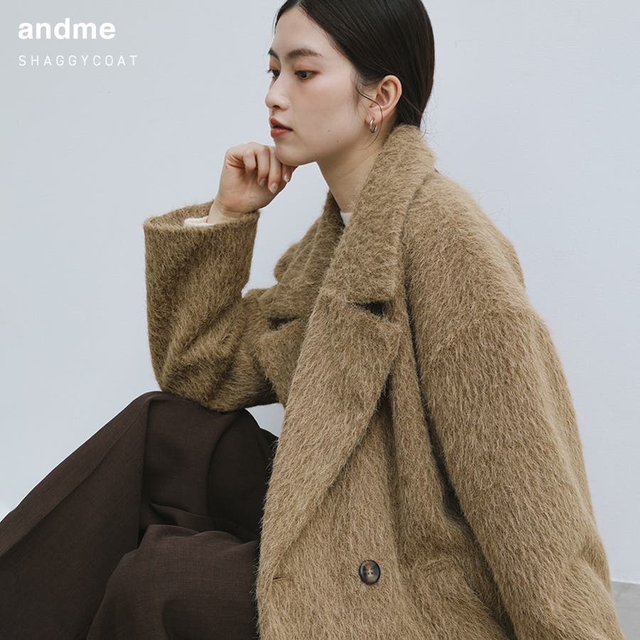 シャギー 起毛 ジャケット[品番：AZ000005055]｜andme（アンドミー）の