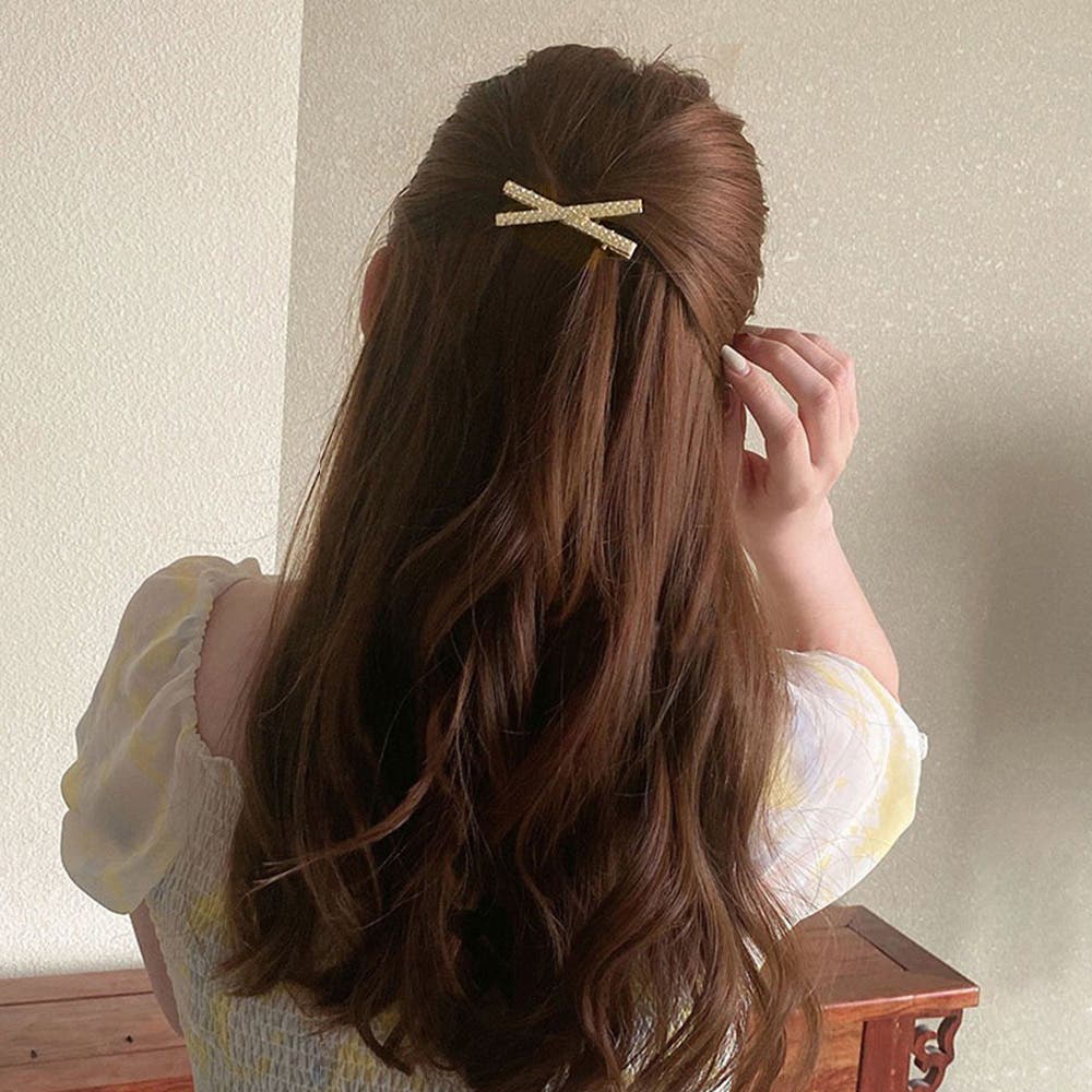 ヘアピンセットレディース キラキラ髪飾り[品番：AGCW0003937