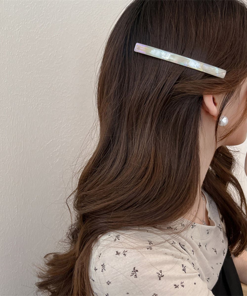 秋のバレッタ ヘアクリップ ラインバレッタ ヘアクリップ シンプル[品番：AGCW0007099]｜SUNSHINE