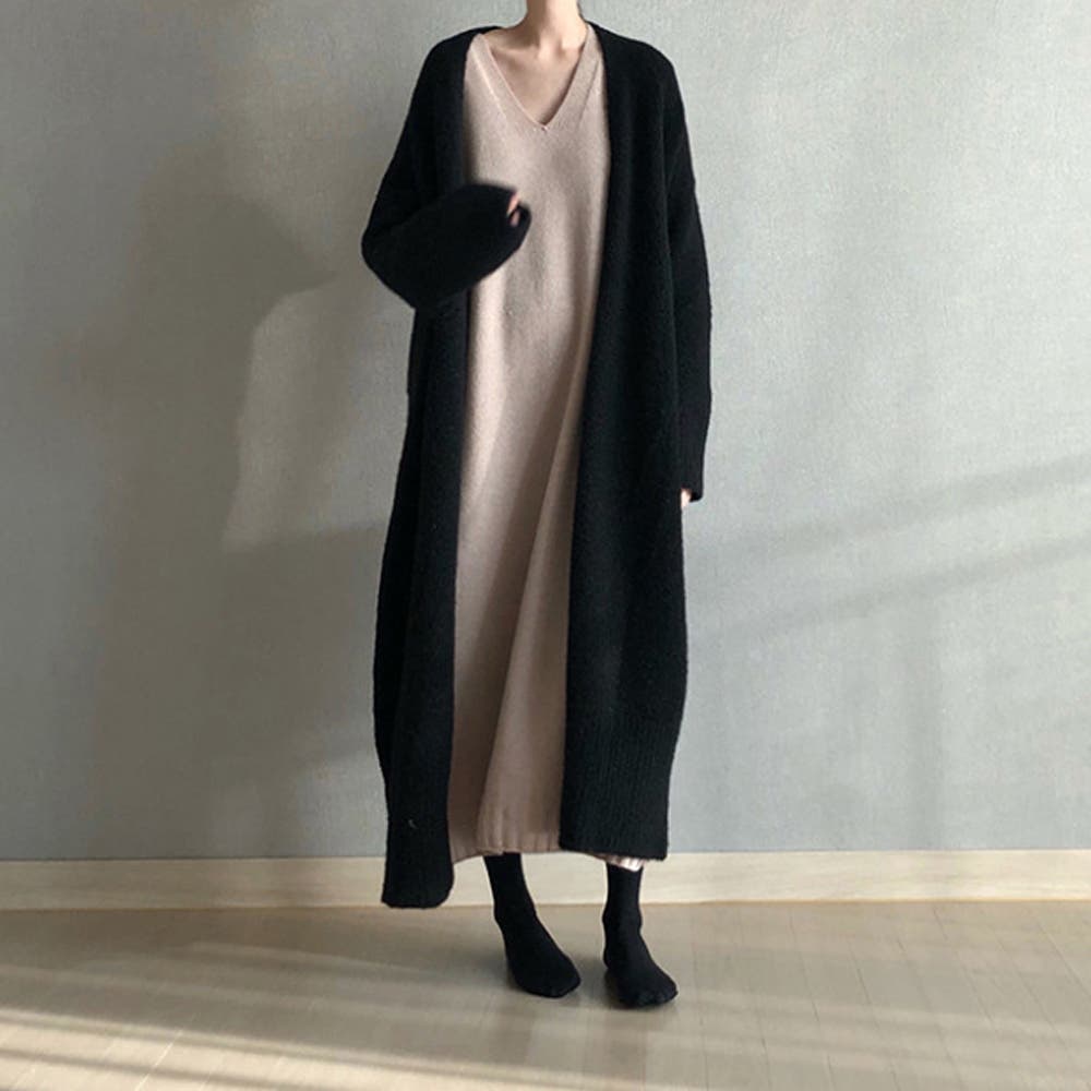 ロング ニットカーディガン レディース[品番:AGCW0006202 ロング ニットカーディガン レディース[品番:AGCW0006202