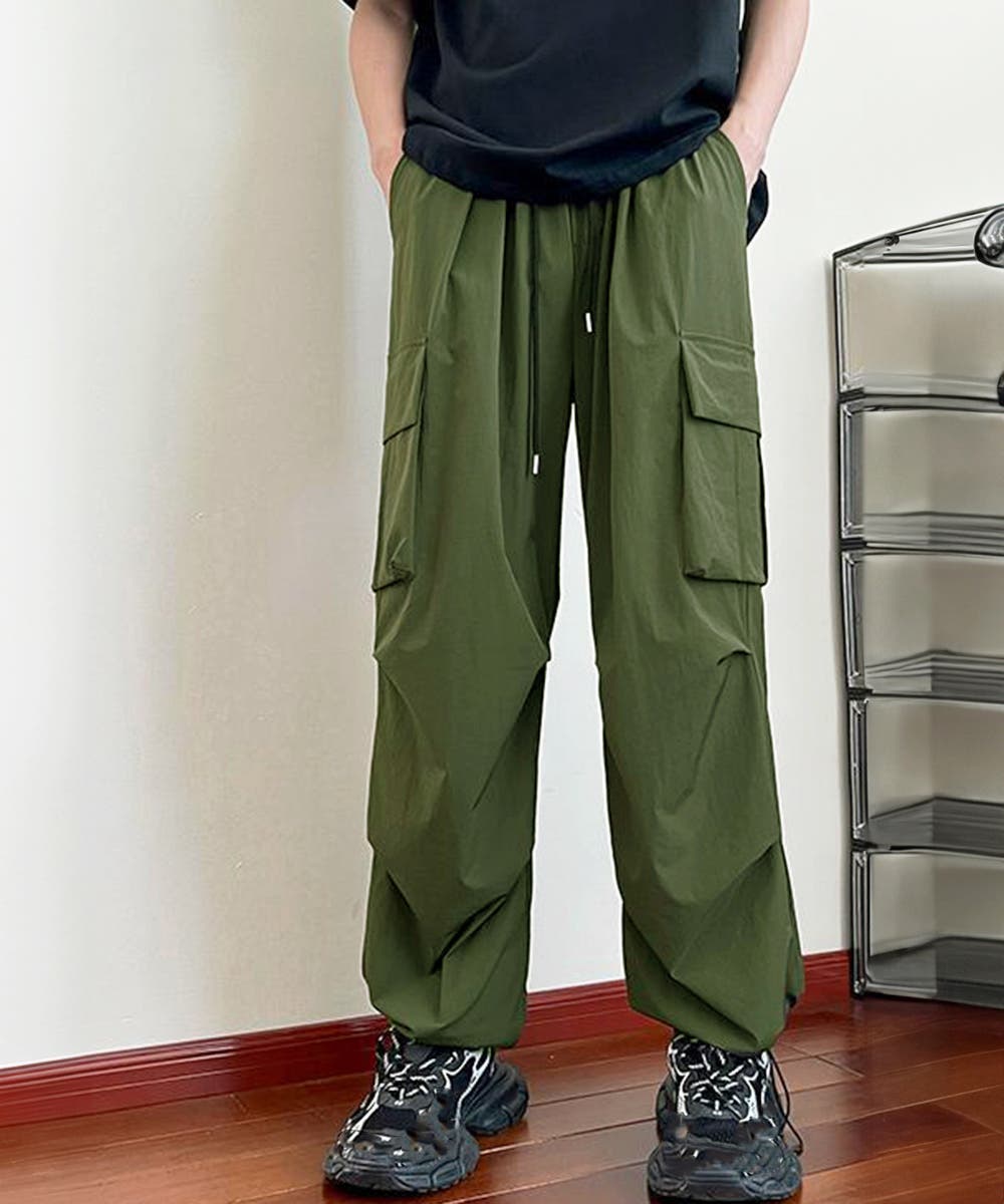 カーゴパンツ メンズゆったりワイドパンツ[品番：AGCW0006138