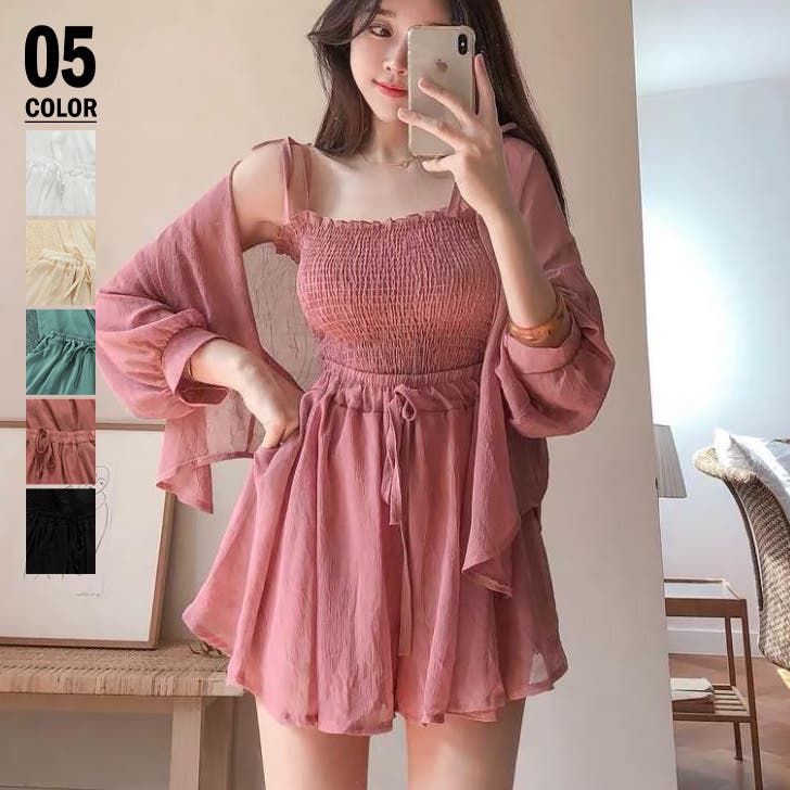レディース 夏服セット セットアップ レディース夏服 3点セット[品番：AGCW0003188]｜SUNSHINE
