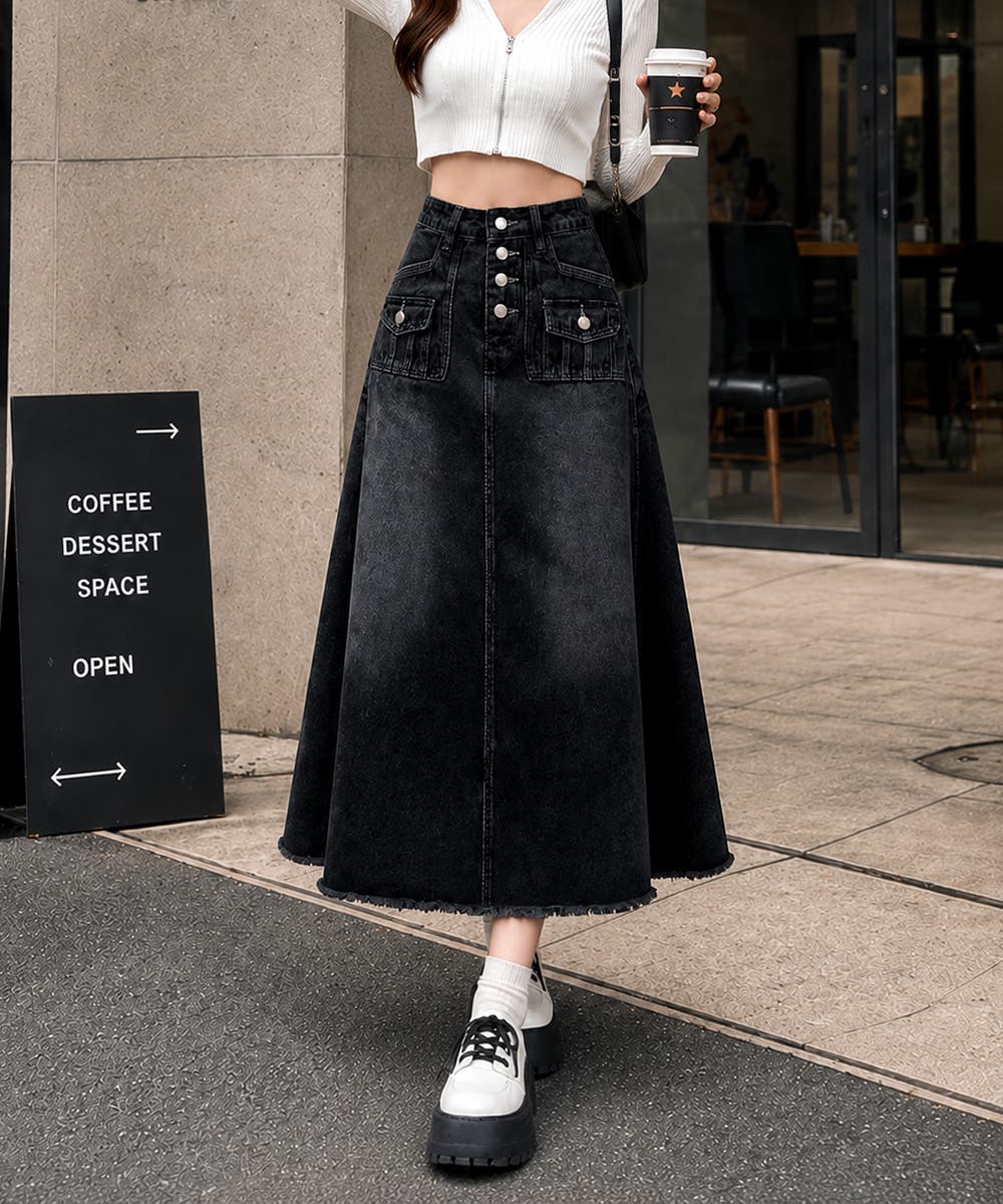 レディース オシャレ ロングスカート[品番：AGCW0005351]｜SUNSHINE