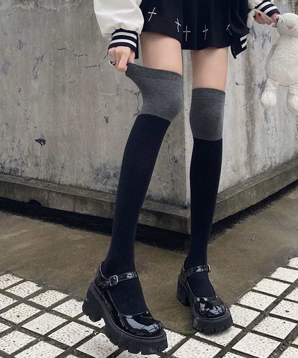 キューティーフラッシュ　ニーハイソックス 楽天市場】[美脚2足セット] ニーハイソックス レディース