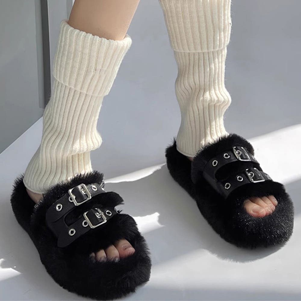 ファーサンダル レディース ボアサンダル[品番：AGCW0004877