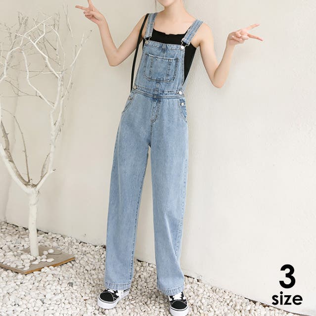 サロペット レディース デニムパンツ[品番：AGCW0002290]｜SUNSHINE
