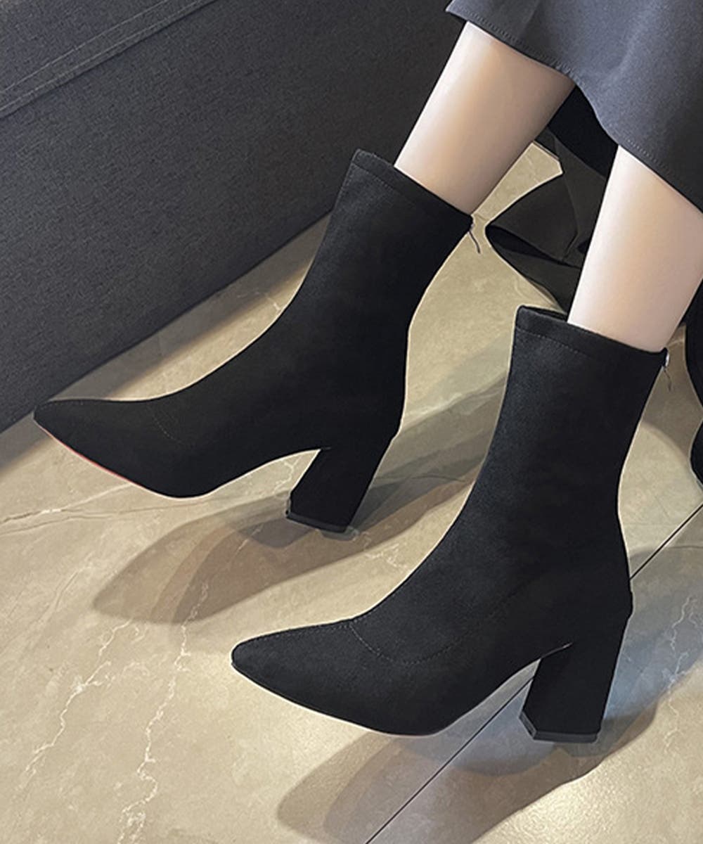 ショートブーツ レディース スエード[品番：AGCW0005089]｜SUNSHINE