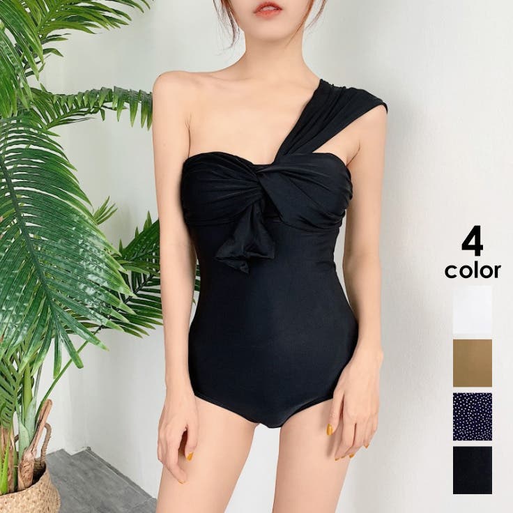 【未使用】room306ワンショルダービキニ水着スイムウェアワンピース 未使用】room306ワンショルダービキニ水着スイムウェア