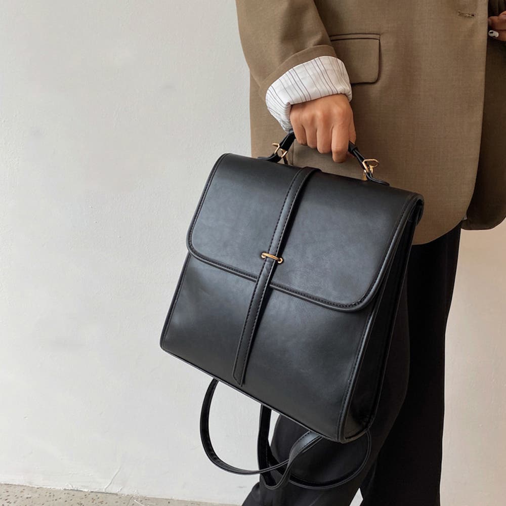 新品正規品aeae ナップサック リュック ブラウン・チェック柄