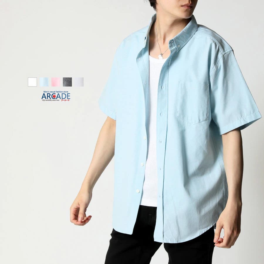 シャツ メンズ 半袖シャツ[品番：RQ000004184]｜ARCADE
