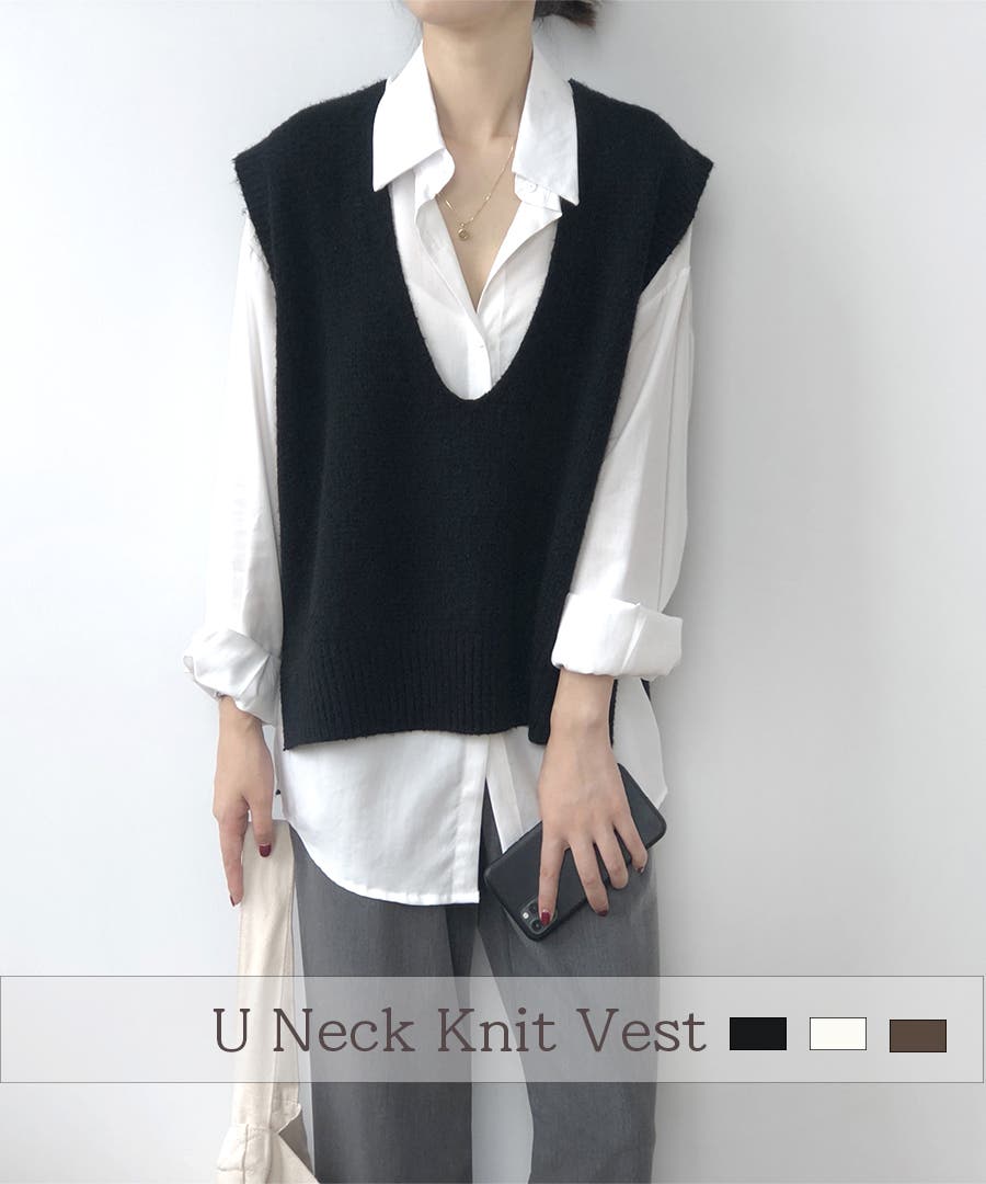 【激レア】ポータークラシック　Uネックチェックベスト 楽天市場】ニットベスト / 公式 CUBE SUGAR バルキー ニット V