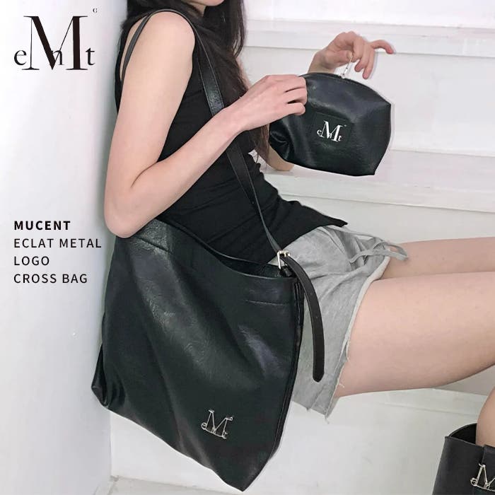 MUCENT(ムセント)/ECLAT METAL LOGO CROSS BAG[品番：OUTW0000836