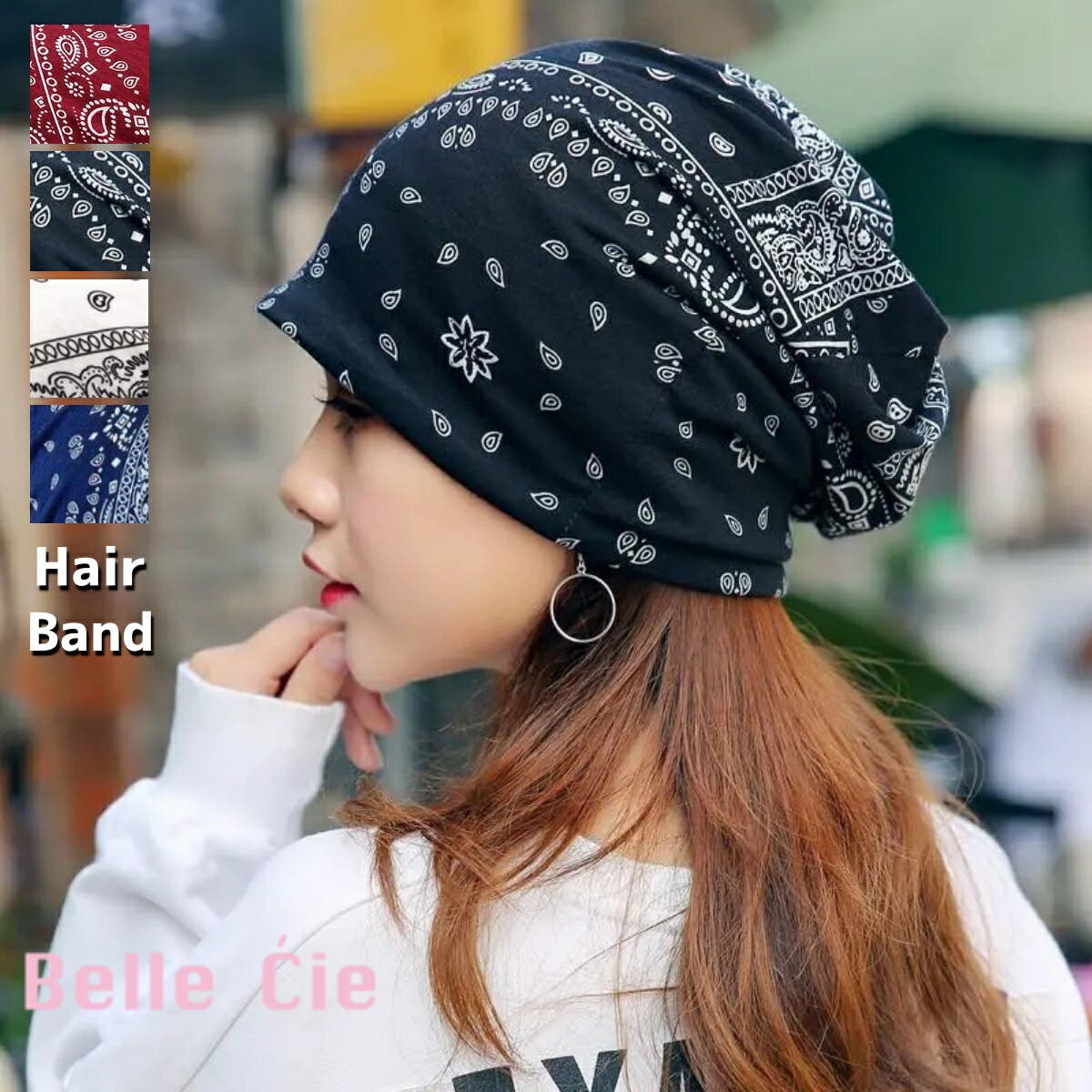 ヘアバンド レディース ペイズリー[品番：AMVW0000410]｜Belle