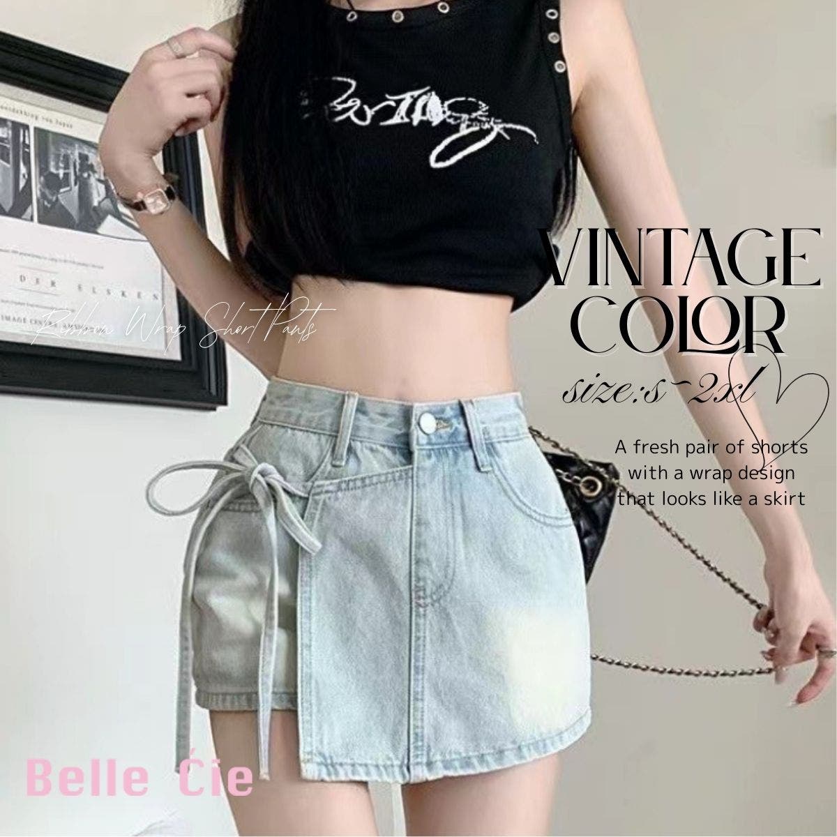 ショートパンツ レディース デニム[品番：AMVW0000908]｜Belle Cie