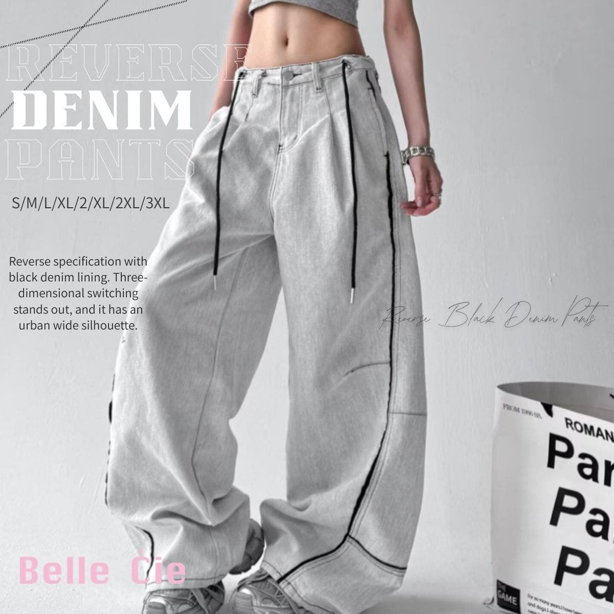 デニム ワイドパンツ レディース[品番：AMVW0001001]｜Belle Cie 