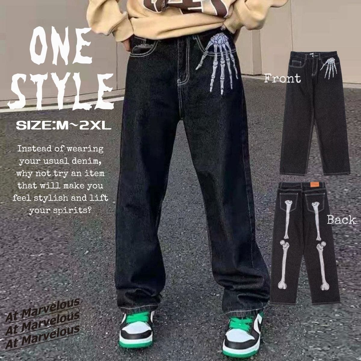 デニムパンツ ワイドパンツ ストリート[品番：AMVW0000819]｜At