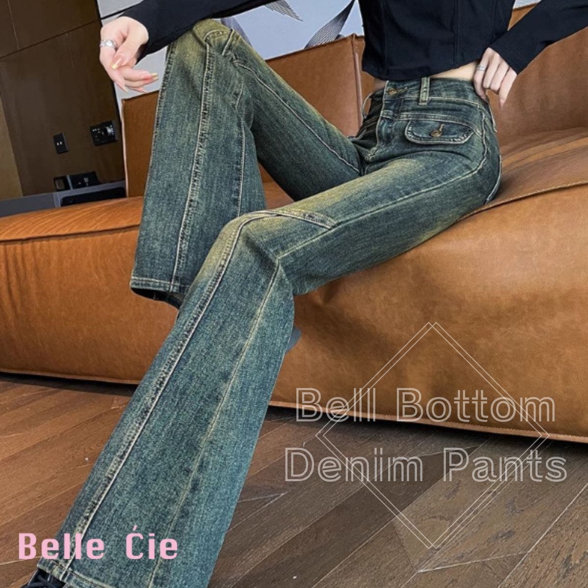 デニムパンツ デニム ジーパン[品番：AMVW0000677]｜Belle Cie 