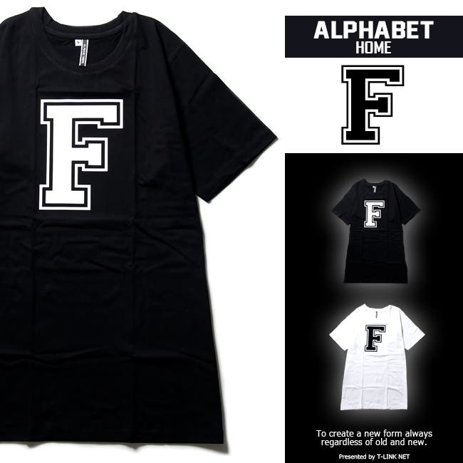 楽天市場】英文字 Tシャツ アルファベット 半袖 【 W 】2カラー