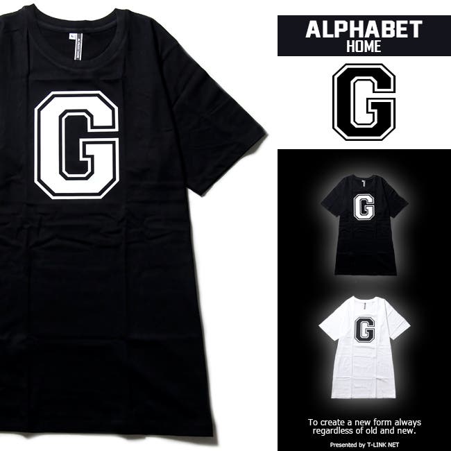 英文字 Tシャツ アルファベット[品番：TLKM0000007]｜T-LINK