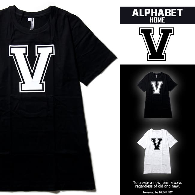 英文字 Tシャツ アルファベット[品番：TLKM0000022]｜T-LINK