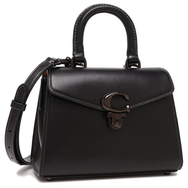 コーチ　ショルダーバッグ　ハンドバッグ　　　　　ブラック COACH コーチ CJ797 レザー ブラック バッグ ハンドバッグ