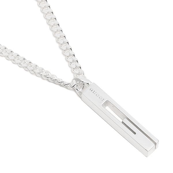 OLD GUCCI グッチ / LOGO CHARM SILVER NECKLACE（ネックレス