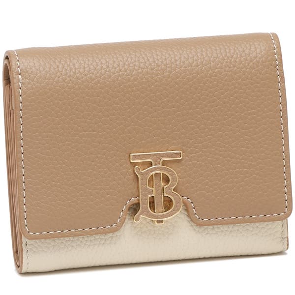 【美品】BURBERRY バーバリー TB コンパクトウォレット 三つ折り財布 バーバリー 財布 レディース 正規品 burberry 3つ折り財布 TB