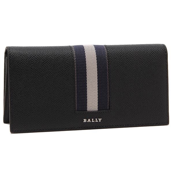 BALLY バリー 長財布 キルティング 王冠 プレートロゴ ブラック